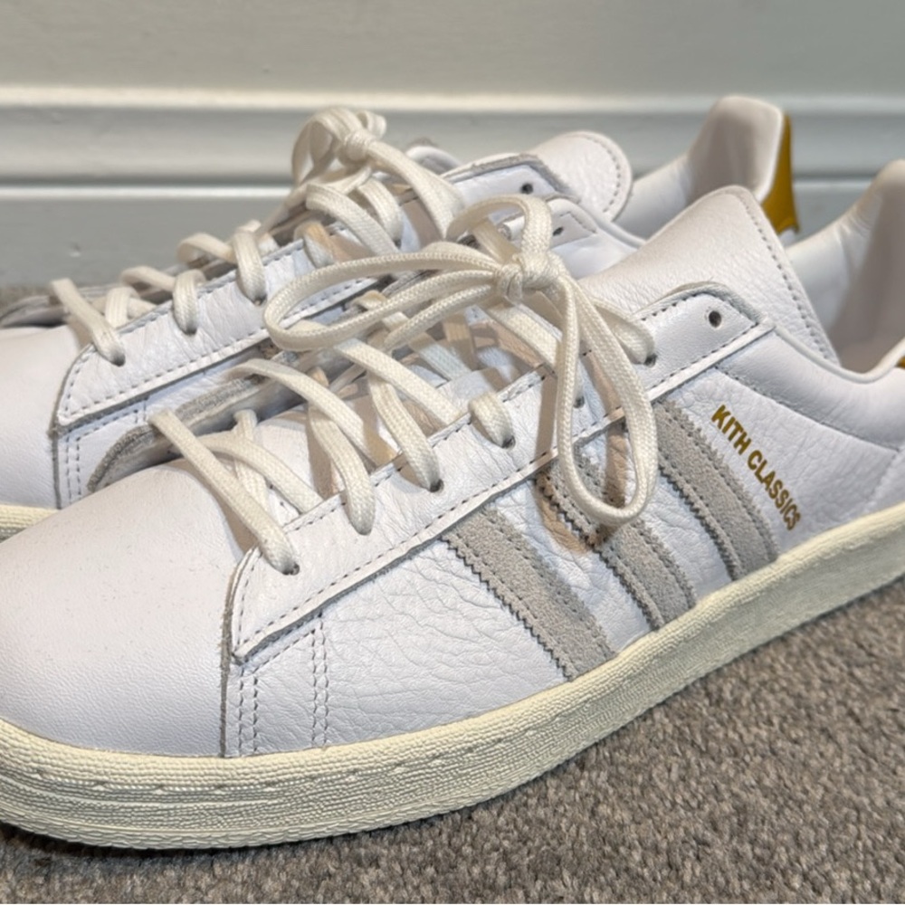Kith Classic White and Gray Sneakers